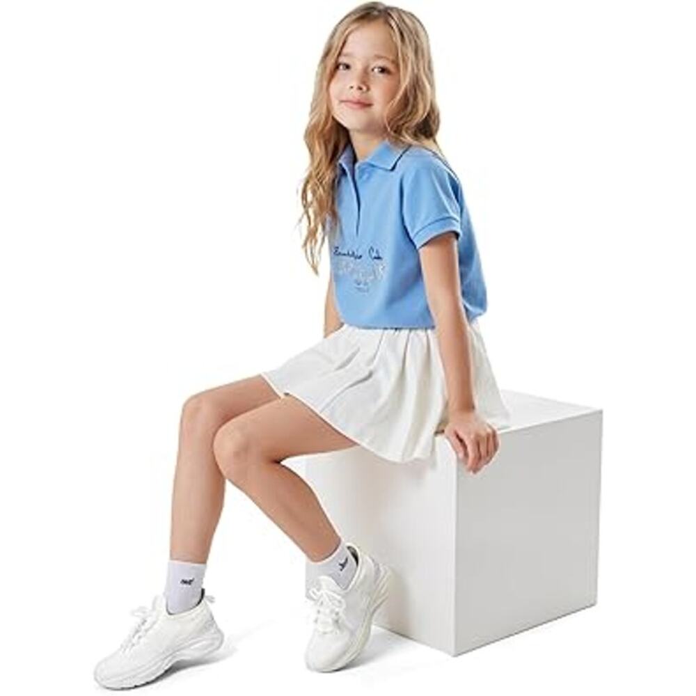 New Runside Little Girls Size 12 White Lace Up Rhinestone Sneaker Tennis Shoes - Picture 6 of 6